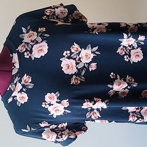 Floral Short Sleeve Swing Tee- LLR Erika